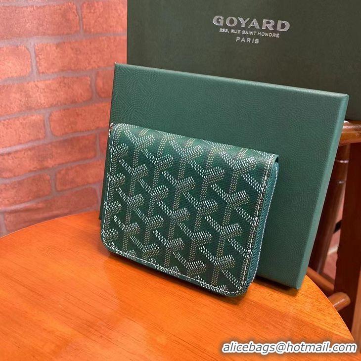 Free Shipping Discount Goyard Original Zippy Coin Purse 020084 Green