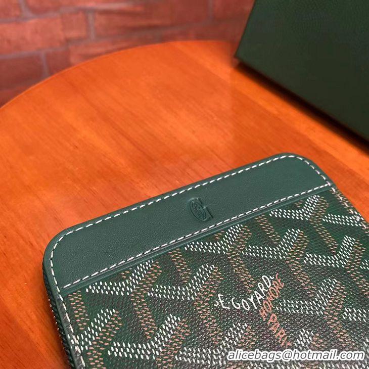 Free Shipping Discount Goyard Original Zippy Coin Purse 020084 Green