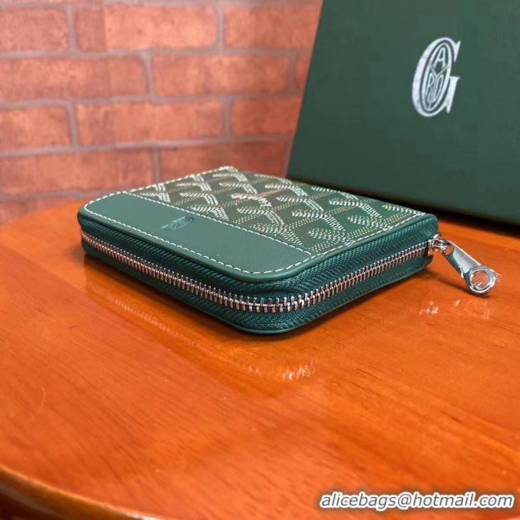 Free Shipping Discount Goyard Original Zippy Coin Purse 020084 Green