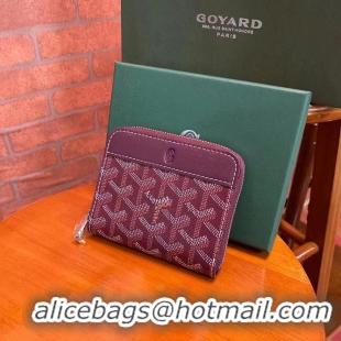 Top Quality Goyard Original Zippy Coin Purse 020084 Bungundy