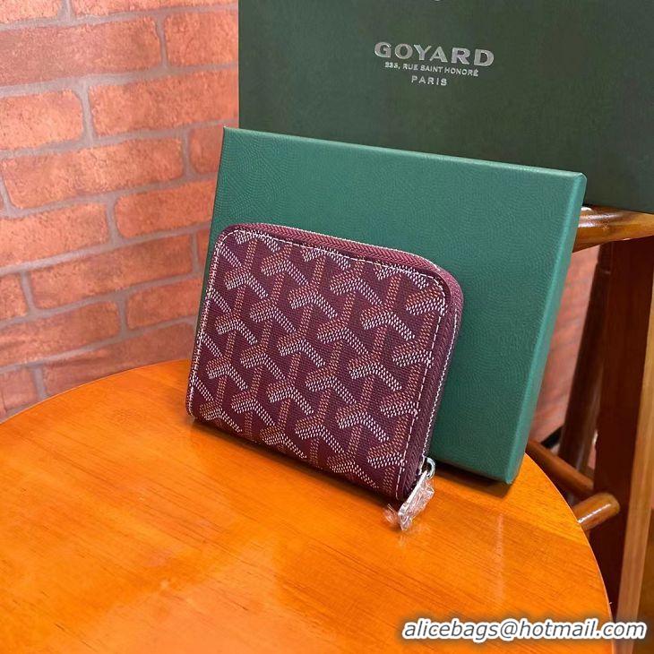 Top Quality Goyard Original Zippy Coin Purse 020084 Bungundy