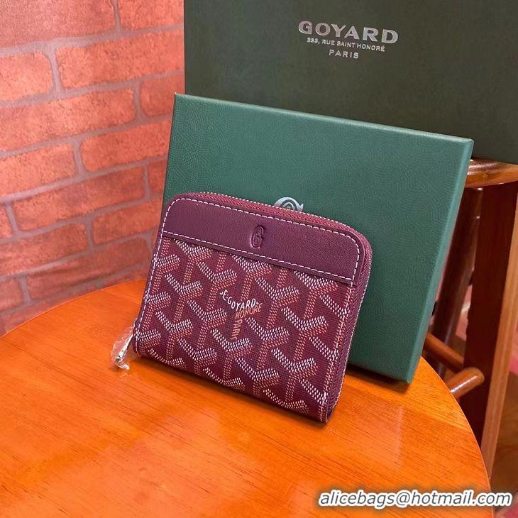 Top Quality Goyard Original Zippy Coin Purse 020084 Bungundy