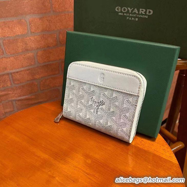 New Arrivals Goyard Original Zippy Coin Purse 020084 White