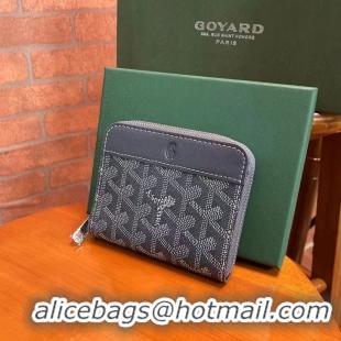 Hot Sell Goyard Original Zippy Coin Purse 020084 Dark Grey