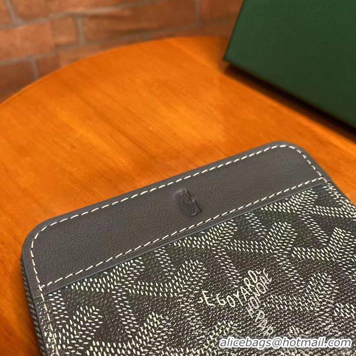 Hot Sell Goyard Original Zippy Coin Purse 020084 Dark Grey