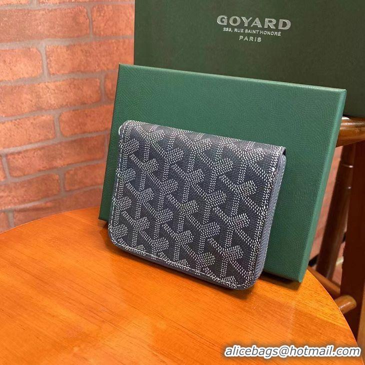 Hot Sell Goyard Original Zippy Coin Purse 020084 Dark Grey