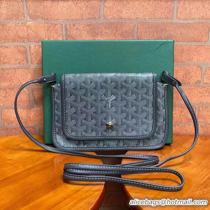 Top Sale Goyard Original Plumet MINI Crossbody Messenger Bag 2167 Dark Grey