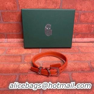 Famous Brand Goyard Original Dog Collar 02003 Orange