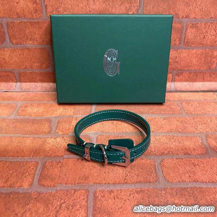 Buy Inexpensive Goyard Original Dog Collar 02003 Green