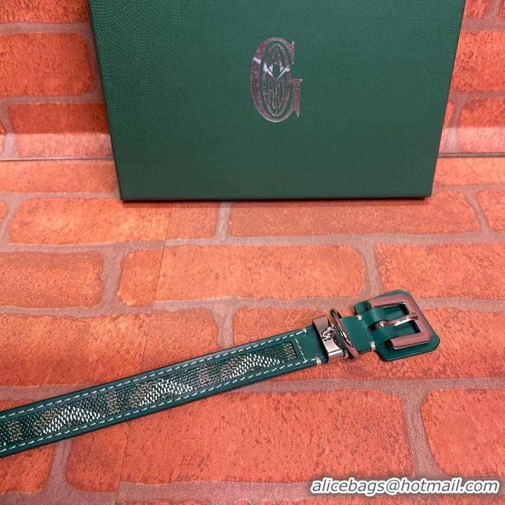 Buy Inexpensive Goyard Original Dog Collar 02003 Green