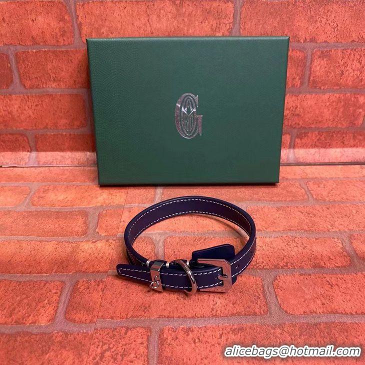 New Design Goyard Original Dog Collar 02003 Navy Blue