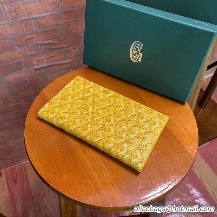 Top Quality Goyard Original Passport Wallet 020108 Yellow