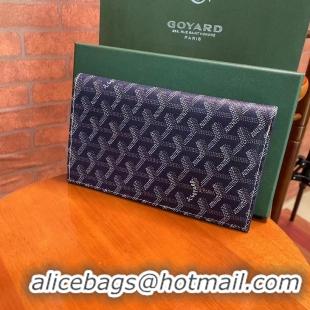 Inexpensive Goyard Original Passport Cover 020108 Navy Blue