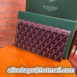 Recommended Goyard Original Passport Cover 020108 Burgundy