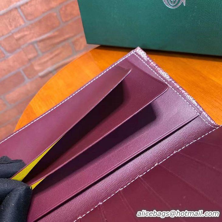 Recommended Goyard Original Passport Cover 020108 Burgundy