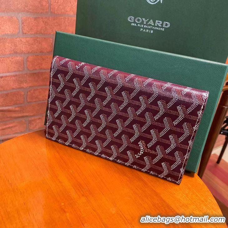 Recommended Goyard Original Passport Cover 020108 Burgundy