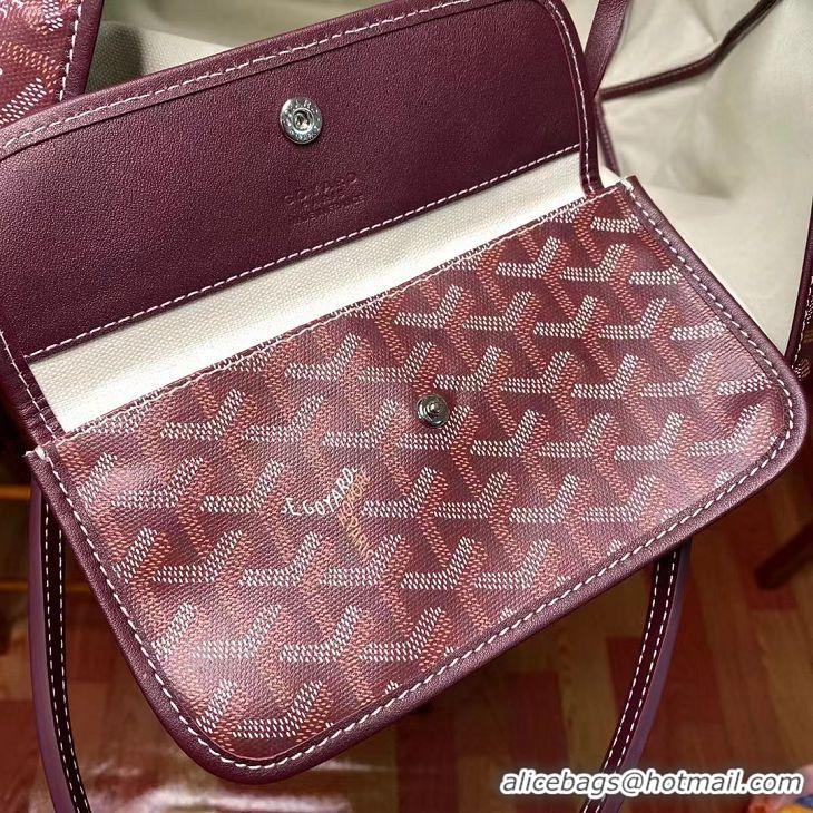 Top Quality Goyard Original St Louis Tote PM 18212 Bungundy