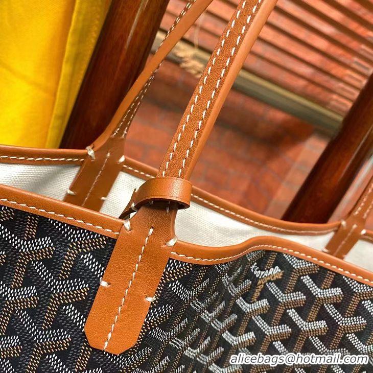 Discount Goyard  Original St Louis Tote PM 18212 Black And Tan