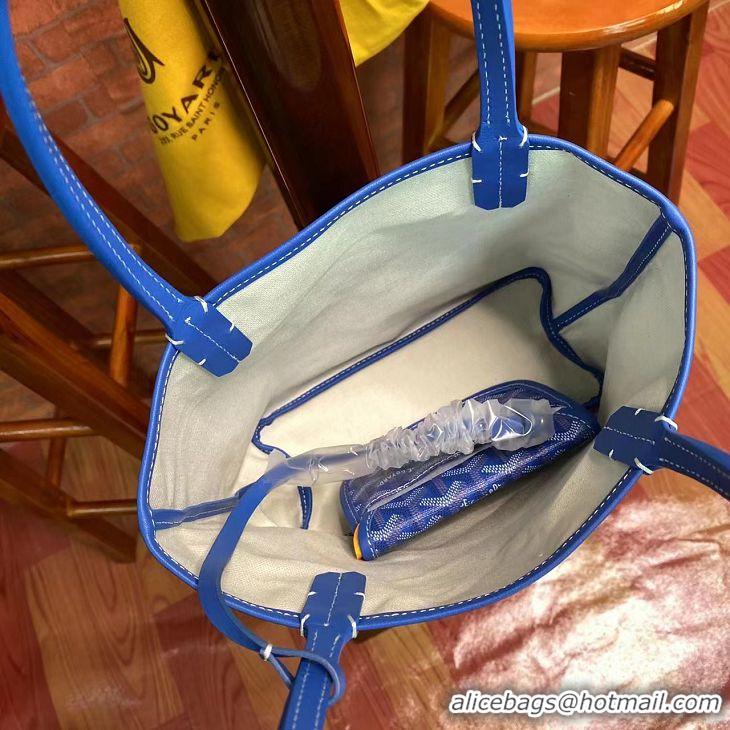 Hot Sell Goyard Original Saint Louis Tote MINI 18212 Light Blue