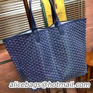 For Men Goyard Original Saint Louis Tote Bag XXL 2376 Navy Blue