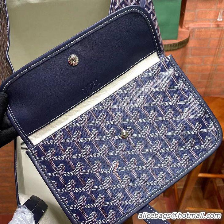 For Men Goyard Original Saint Louis Tote Bag XXL 2376 Navy Blue