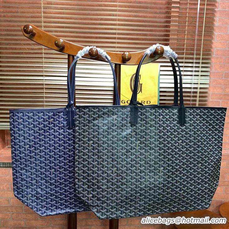 For Men Goyard Original Saint Louis Tote Bag XXL 2376 Navy Blue