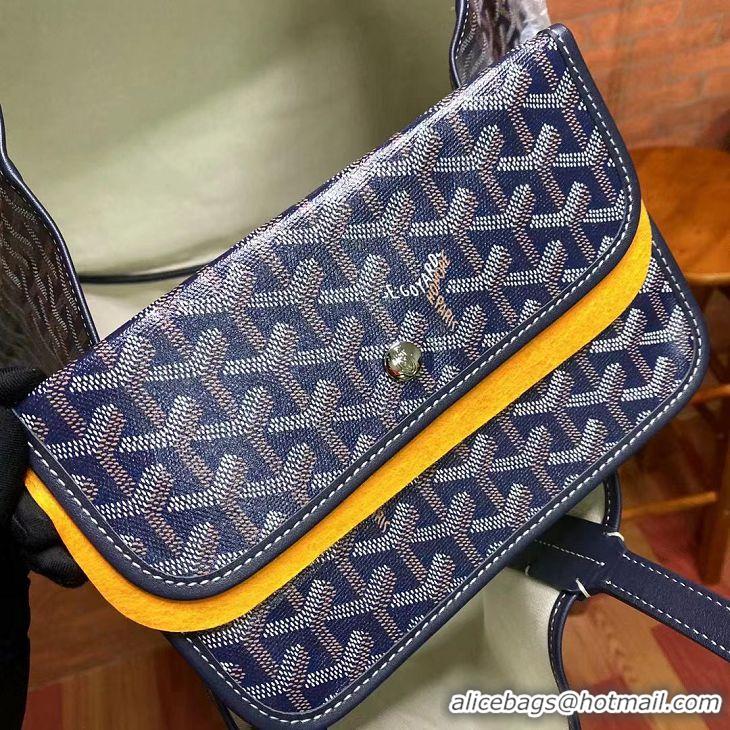 For Men Goyard Original Saint Louis Tote Bag XXL 2376 Navy Blue