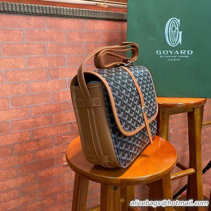 Discount Goyard New Design Original Messenger Bag GM 8962 Black And Tan