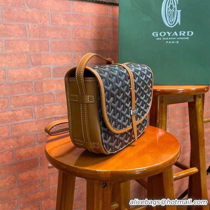 Spot Goyard New Original Messenger Bag PM 8962 Black And Tan