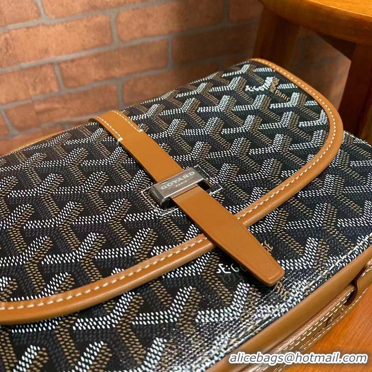 Spot Goyard New Original Messenger Bag PM 8962 Black And Tan