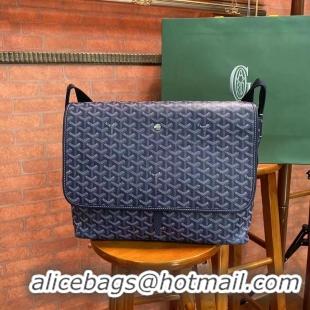 New Fashion Goyard Original Large Book Bag Messenger Bag 8961 Navy Blue