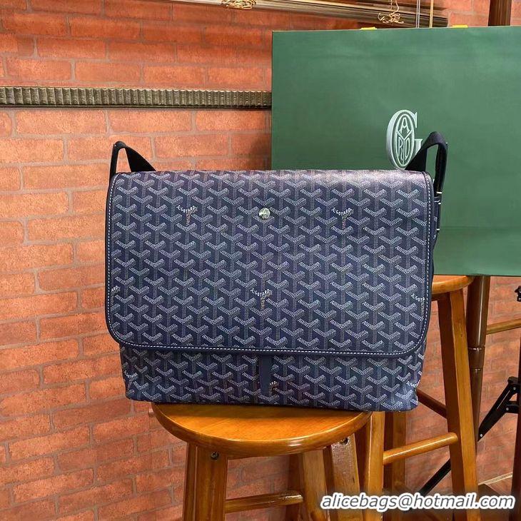 New Fashion Goyard Original Large Book Bag Messenger Bag 8961 Navy Blue