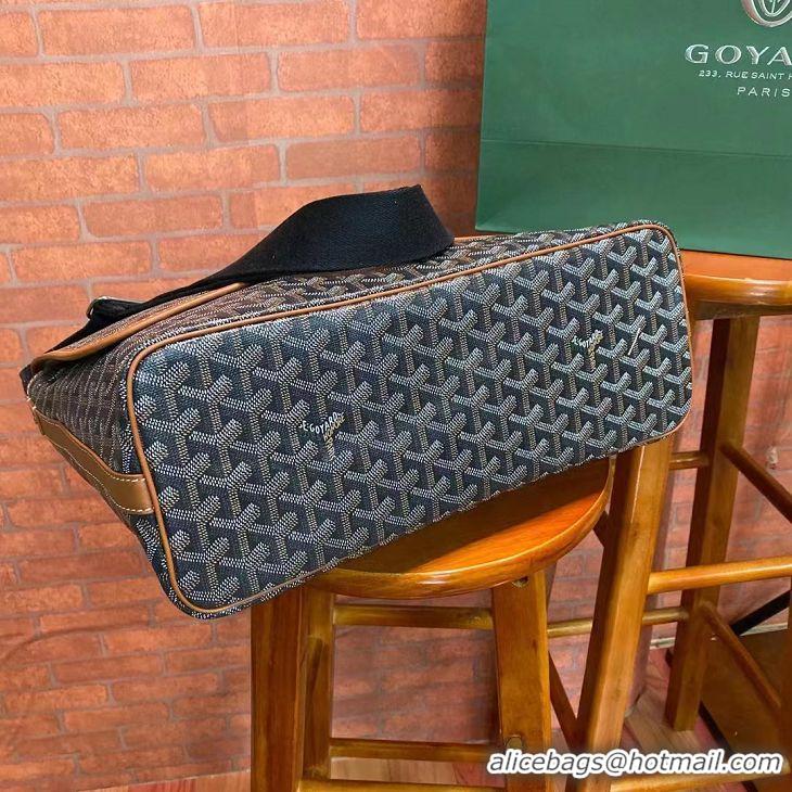 Discount Goyard Original Large Book Bag Messenger Bag 8961 Black And Tan