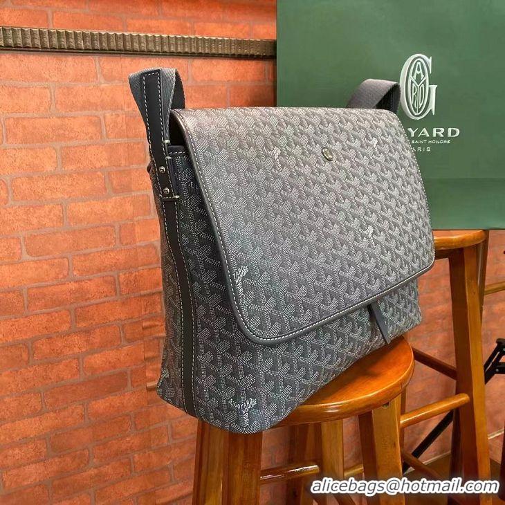 Well Crafted Goyard Original Large Book Bag Messenger Bag 8961 Dark Grey