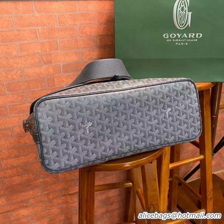 Well Crafted Goyard Original Large Book Bag Messenger Bag 8961 Dark Grey