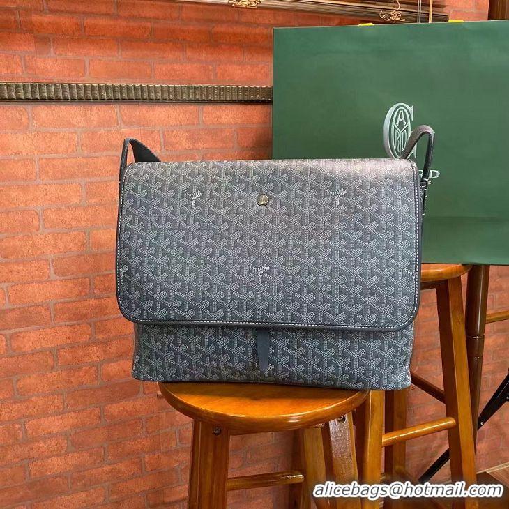 Well Crafted Goyard Original Large Book Bag Messenger Bag 8961 Dark Grey