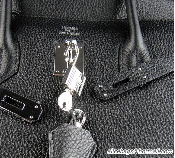 Hermes Birkin 40CM Togo Bag Black 6099 Silver