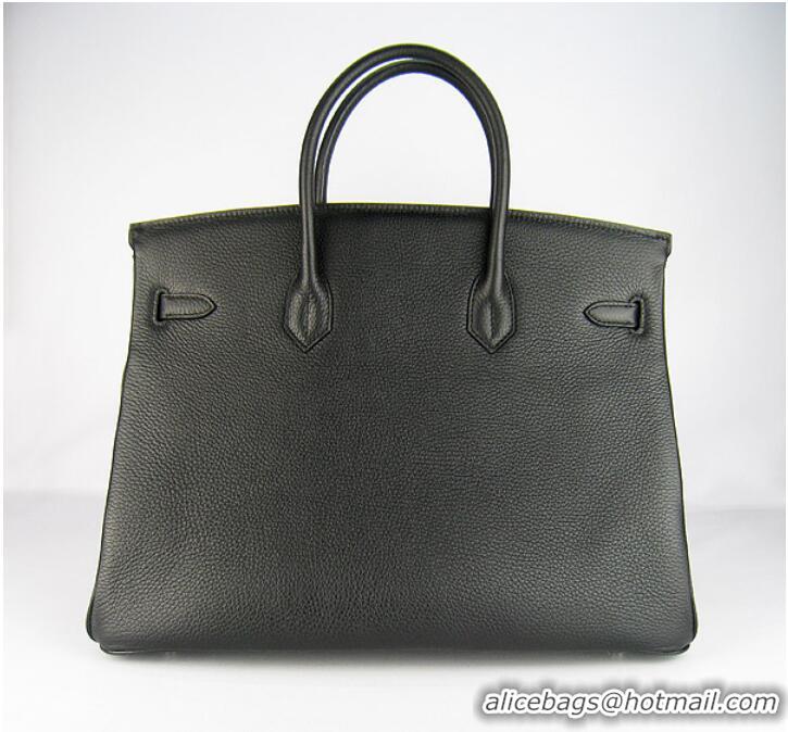 Hermes Birkin 40CM Togo Bag Black 6099 Silver