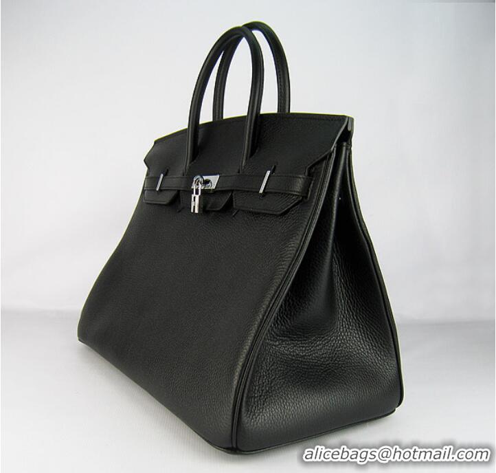 Hermes Birkin 40CM Togo Bag Black 6099 Silver