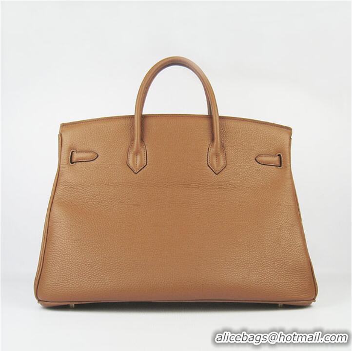 Hermes Birkin 40CM Togo Handbag Light Coffee 6099 Gold