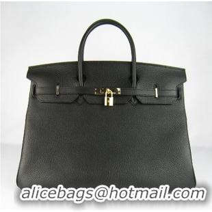 Hermes Birkin 40CM Togo Bag Black 6099 Gold