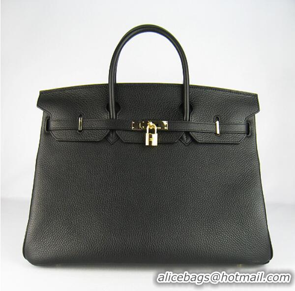 Hermes Birkin 40CM Togo Bag Black 6099 Gold