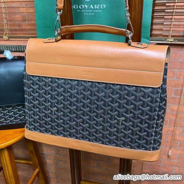 Hot Sale Goyard Mens Briefacase Bag 8985 Black And Tan