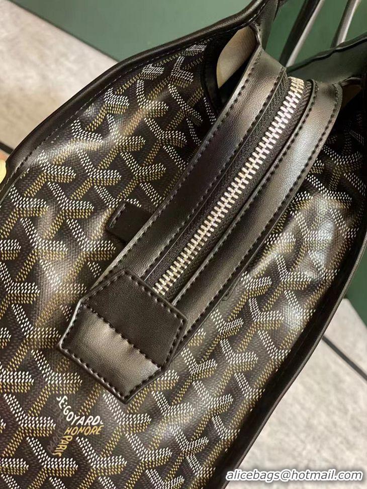 Discount Design Goyard Sac Marquises Zippered Tote Bag 00317 Black