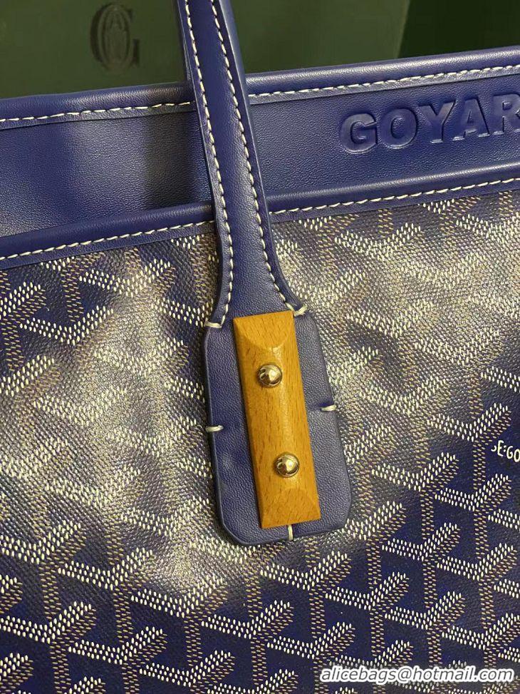 Discount Fashion Goyard Sac Marquises Zippered Tote Bag 00317 Dark Blue