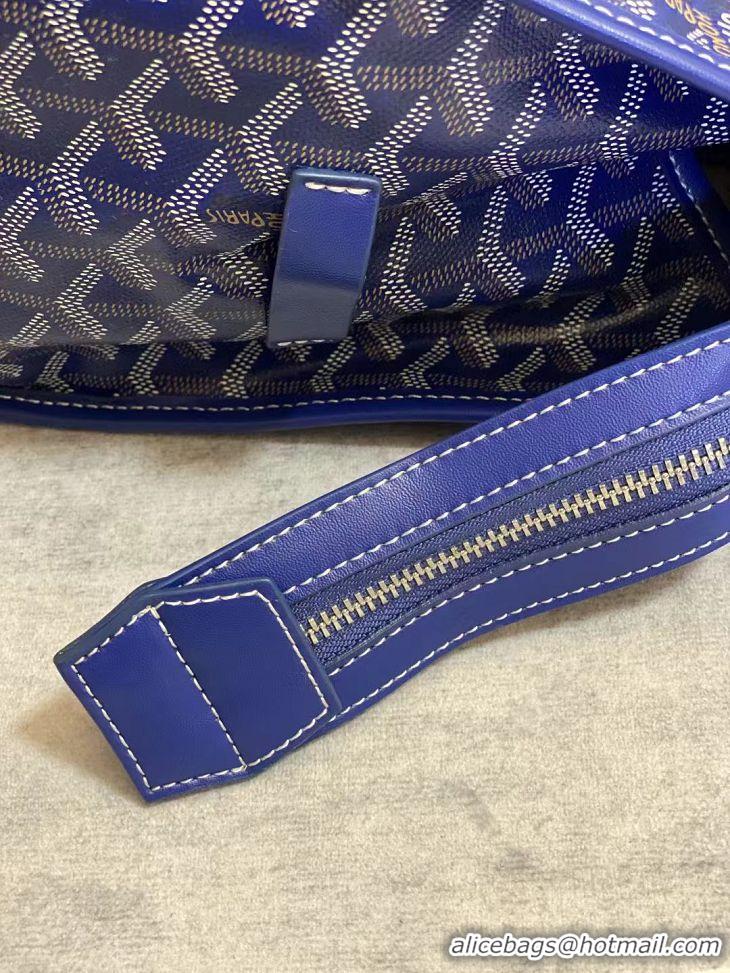 Discount Fashion Goyard Sac Marquises Zippered Tote Bag 00317 Dark Blue