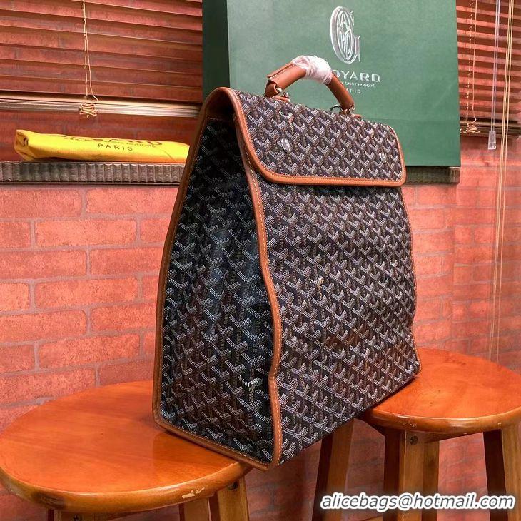 Luxury New Goyard Original Saint Lager Bag 8984 Black And Tan