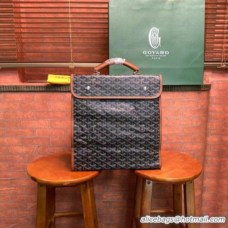 Luxury New Goyard Original Saint Lager Bag 8984 Black And Tan