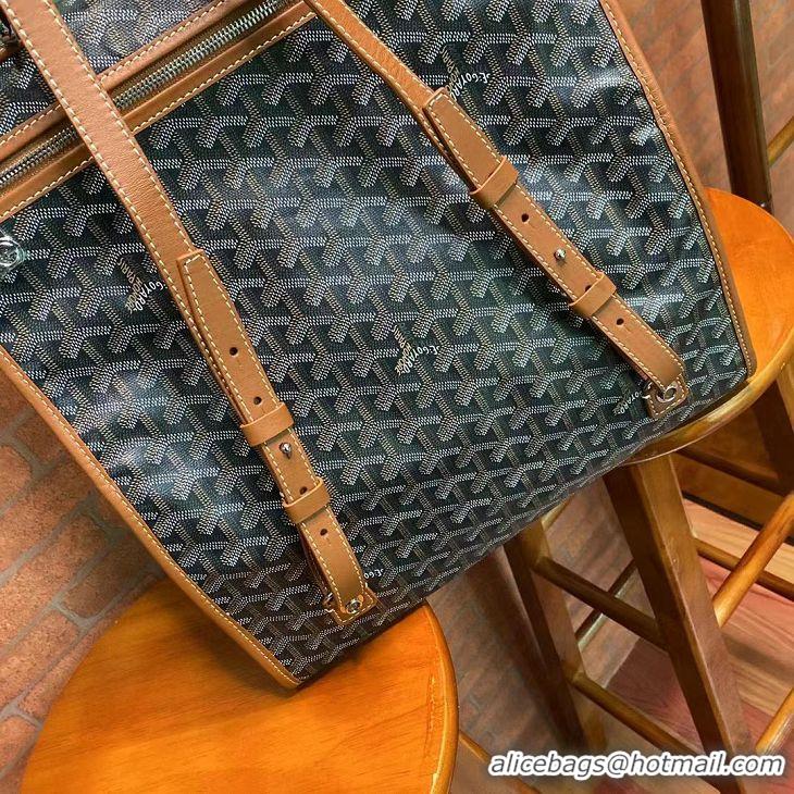 Luxury New Goyard Original Saint Lager Bag 8984 Black And Tan