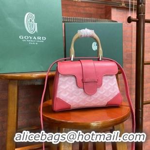 Inexpensive Goyard Original Saigon Tote Bag With Shoulder Strap Mini 8942 Cherry Red